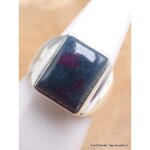Chevalire homme femme rubis sur cyanite taille 56