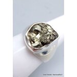 Chevalire homme en pyrite dore taille 59