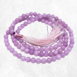 Collier mala tibtain en kunzite mauve 108 perles
