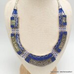 Collier tibetain femme couleur lapis lazuli