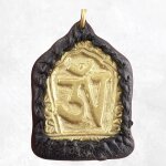 Collier tibtain om bouddhiste mtal et cuir