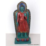 Defaut statue bouddha debout en marche
