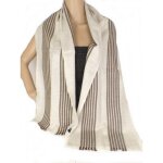 Echarpe homme laine cachemire ecru caf
