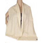 Echarpe homme laine cachemire jaune ple
