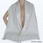 Echarpe laine cachemire crue