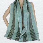 Echarpe verte homme laine cachemire