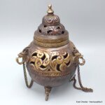 Encensoir bouddhiste antique 18 cm
