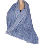 Etole chle npalais laine de yak bleu jeans dlav
