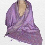 Etole pour femme en soie violet pourpre