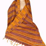 Grand chle laine de yack 100 x 200 cm rouille bordeau