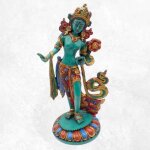 Grande statue tara verte sur pied 30 cm