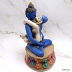Grande statuette shakti bleu lapis 20 cm