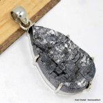 Gros pendentif argent hmatite blister forme goutte - bn
