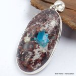 Gros pendentif en cristal de cavansite