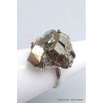 Grosse bague en pyrite dorée taille 58 Grosse bague en pyrite dorée taille 58