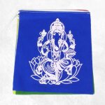Guirlande de 10 drapeaux tibtains ganesh