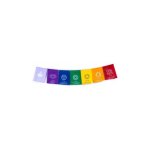 Guirlande de drapeaux tibtains 7 chakras