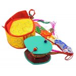 Instrument de musique damaru tibtain 11 cm