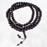 Mala de prires bouddhiste 108 perles onyx noir
