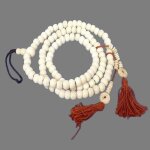 Mala tibtain 108 perles en os de buffle avec compteurs