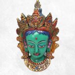 Masque tara verte 20 cm