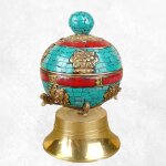 Moulin  prires bouddhiste 14 cm
