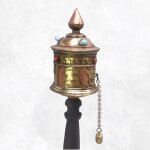 Moulin  prires tibtain gros mantra 25 cm