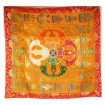 Nappe tibétaine pour autel bouddhiste en soie Nappe tibétaine pour autel bouddhiste en soie