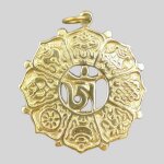 Pendentif bijou tibtain en laiton om