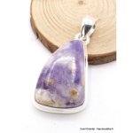 Pendentif marquise opale flamme violette asymétrique Pendentif marquise opale flamme violette asymétrique