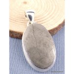 Pendentif argent mtorite muoniolalusta oval