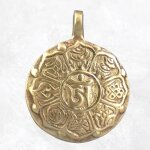 Pendentif tibtain bouddhiste en laiton