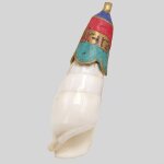 Pendentif tibtain coquillage et mantra