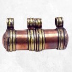 Pendentif tibétain tube en cuivre Pendentif tibétain tube en cuivre