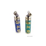 Pendentif tibtain tube mantra de chenrezi