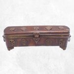 Porte encens tibtain ancien cuivre 30 cm