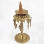 Porte encens tibtain pour cnes en laiton