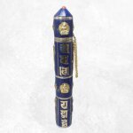 Porte encens tibtain cylindrique pierres bleues