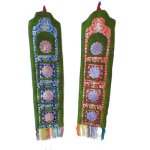 Porte - magazine ou porte - courrier bouddhiste kaki rouge Porte - magazine ou porte - courrier bouddhiste kaki rouge