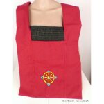 Sac de moine bouddhiste rouge roue du dharma