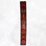 Sculpture bouddhiste verticale 8 signes auspicieux 90 cm Sculpture bouddhiste verticale 8 signes auspicieux 90 cm