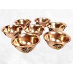 Sept bols d'offrandes tibtains 7 cm