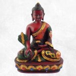 Statuette bouddha peinte  la main