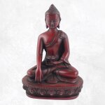 Statuette bouddha rouge amitabha 13 cm