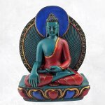 Statuette bouddhiste bouddha de mdecine