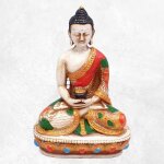 Statuette colore bouddha amitabha 14 cm