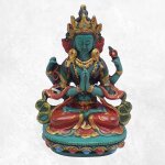 Statuette divinit bouddhiste 4 bras 15 cm