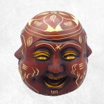 Statuette en rsine tte de bouddha - eo