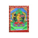Tangka peinture tibtaine manjushri 40 x 76 cm
