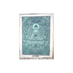 Tenture tibétaine coton bouddha de médecine Tenture tibétaine coton bouddha de médecine